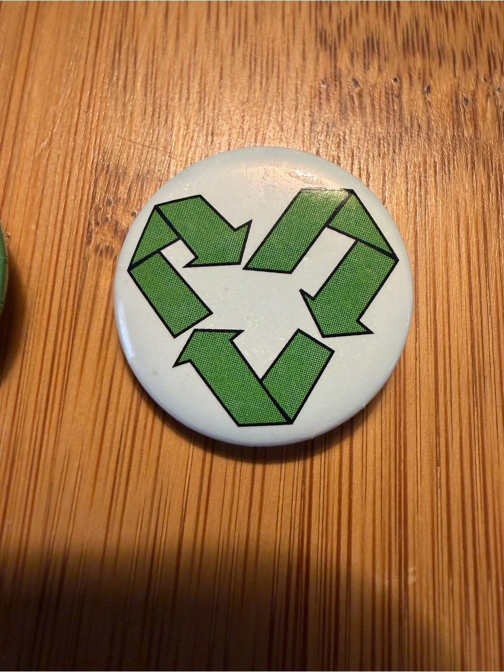 Go Green Eco-Friendly Pinback Button Set (3-Pack) - - Picture 4 of 12